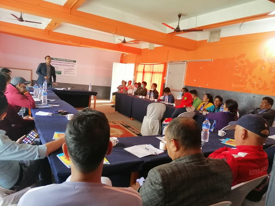 Sharing of Epic Nepal activites during stakeholders meeting of Sunsari organized by Mahila Sahayogi Samuha